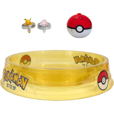 Jazwares Pokémon Double Spin Battle set s bojištěm - Pikachu, Mew a 2 Pokebally játékfigura