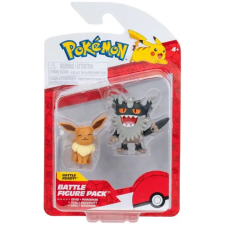 Jazwares Pokémon figura csomag - Perrserker &amp; Eevee 5 cm, PKW3577 játékfigura
