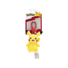 Jazwares Pokémon kulcstartós plüssfigura, Pikachu, 7 cm (PKW0120) plüssfigura