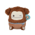 Jazwares Squishmallows 30 cm-es Benny kacsintó barna Bigfoot sállal plüssfigura (SQCR06385)