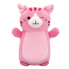 Jazwares Squishmallows HugMees: Geraldine, a rózsaszín skót lógófülű cica - 25 cm plüssfigura