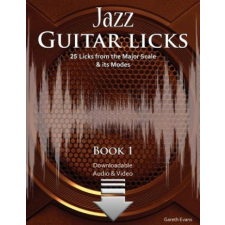  Jazz Guitar Licks – Gareth Evans idegen nyelvű könyv