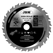 JBM Körfűrészlap 24T 115mm fém ref. 60011 (14989) fűrészlap