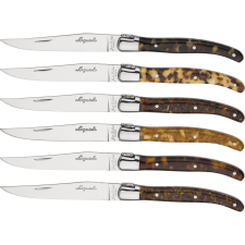 Jean Dubost Laguiole Acrylic Steakkés készlet (6db) kés és bárd