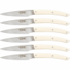 Jean Dubost Laguiole Messer - Fehér Akril 6 darabos Konyhakés készlet Díszdobozban (J06TA720A19357)