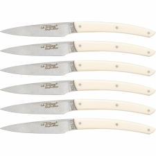 Jean Dubost Laguiole Messer - Fehér Akril 6 darabos Konyhakés készlet Díszdobozban (J06TA720A19357) kés és bárd