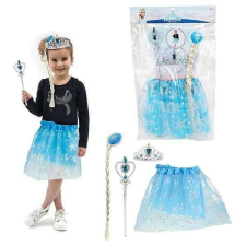 Jéghercegnő jelmez szoknyával, tiarával és varázspálcával, Toi-Toys, kék jelmez