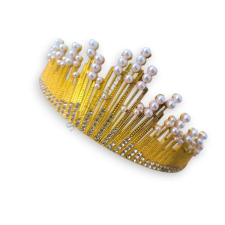  Jégkirálynő korona tortadísz, arany színű sütés és főzés