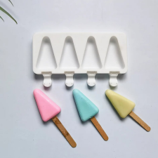  Jégkrém készítő szilikon forma, Háromszög 12x19cm - Jégkrém készítő sütés és főzés