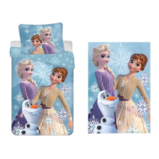 Jégvarázs Disney Jégvarázs gyerek ágyneműhuzat és polár takaró szett (Olaf and Sisters) lakástextília