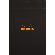 Jegyzettömb Clairefontaine Rhodia Black A/6 80 lapos kockás jegyzettömb