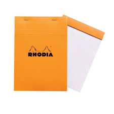 Jegyzettömb Clairefontaine Rhodia Orange A/5 80 lapos kockás jegyzettömb