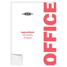 Jegyzettömb pd ragasztott A/4-50 lapos kockás jegyzettömb