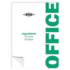 Jegyzettömb pd ragasztott A/4-50 lapos sima jegyzettömb