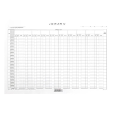  Jelenléti ív – havi, A/3 nyomtatvány - Doboz nyomtatvány