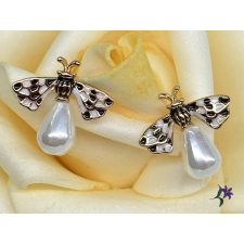  Jella antiallergén kislepke fülbevaló törzse gyöngy 18K fülbevaló