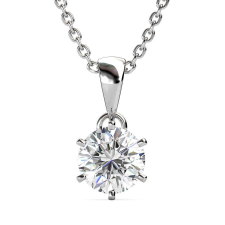 Jella - Moissanite gyémánt ezüst medál medál