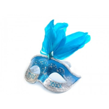  Jelmezbáli álarc tollakkal party kellék