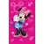 Jerry Fabrics 05 Minnie gyermek törölköző, rózsaszín, 30×50 cm