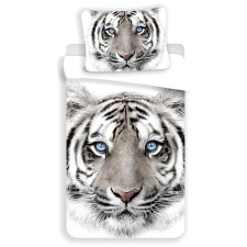 Jerry Fabrics Fehér tigris 140×200 cm lakástextília
