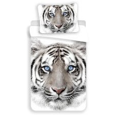 Jerry Fabrics Fehér tigris 140×200 cm (8592753018088) lakástextília