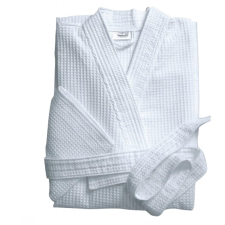 Jerry Fabrics Vaflový župan JF bílý 3XL lakástextília