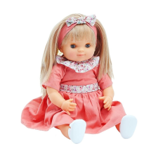 Jesmar Toys Jesmar Valeria puhatestű baba rózsaszín ruhában 44 cm baba
