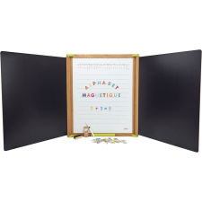 JEUJURA készségfejlesztő háromszárnyú többfunkciós tábla 153x66cm - tartozékokkal kreatív és készségfejlesztő