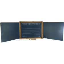 JEUJURA készségfejlesztő háromszárnyú többfunkciós tábla 156x43cm - tartozékokkal kreatív és készségfejlesztő