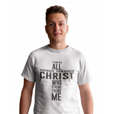  Jézus megerősít engem - Férfi Póló