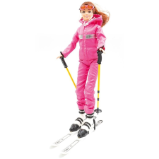  Jägerndorfer Winterpuppe Schi Sízőnő, 28 cm (9120036461796) baba