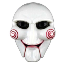 Jigsaw Puppet Fűrész Halloween maszk álarc jelmez jelmez