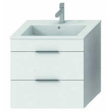 Jika CUBE alsószekrény 65x43 cm-es mosdóval, 2 fiókkal, fehér H4536021763001 fürdőszoba bútor