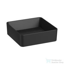 Jika Cubito Pure 38x38 cm-es pultra ültethető mosdó,matt fekete H8184227161121 szaniter
