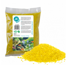 JK | Akvárium dekor kavics sárga - 1-1,5 mm 0,5 kg halfelszerelések