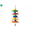 JK | Nyárs luffa szivaccsal, fajáték madárnak - 28 cm