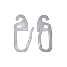 Jkh Függönytartó horog műanyag kis kampós 20 db karnis, függönyrúd