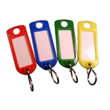 Jkh Kulcsjelölő feliratozható műanyag vegyes színű (5 db) 3934636 kulcstartó