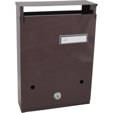 Jkh POSTALÁDA 31X21X7CM MINIMA ZÁRAS BARNA kulcsszekrény