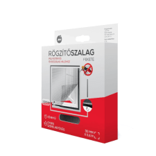 Jkh SZÚNYOGHÁLÓ RÖGZÍTŐSZALAG ERŐSÍTETT POLI/ÜVEGSZÁLAS 5,6MX30MM FEKETE szúnyogháló