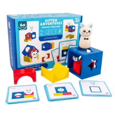 JM Logikai rejtvény Magic Box nyuszi játékok KITTEN ADVENTURE kreatív és készségfejlesztő