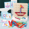 JM Montessori Geotábla Puzzle Fejlesztő Játék