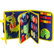 JM Montessori szenzoros manipulációs tábla bőrönd hátizsák kék kreatív és készségfejlesztő