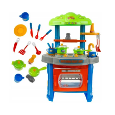 JM Műanyag Játékkonyha Kis Séfeknek Rengeteg Kiegészítővel, Hang- És Fényeffektekkel 76cm konyhakészlet