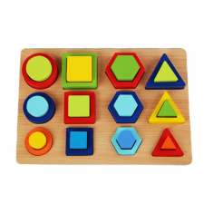 JM Nagy méretű Alaktudatos párosított geometriai felezőlapok Forma puzzle kreatív és készségfejlesztő