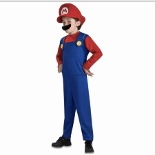 JM Super Mario Jelmez Farsangi Jelmez Gyerekeknek S Mérető 90-110cm jelmez