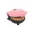 Jocca 2489P Waffel (gofri) sütő kerek 500W Rózsaszín
