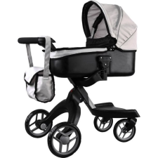 Jokomisiada Játék Babakocsi Levehető Huzattal, Táskával Bézs Színben (ZA4544 BE) babakocsi