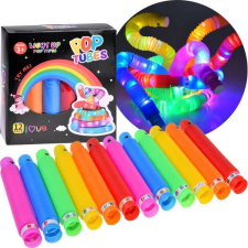 Jokomisiada Pop Tube Színes Hajlítható Csövek Led Világítással 12 Darabos Készlet (ZA4709) kreatív és készségfejlesztő