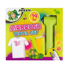JOLLY Airbrush Textile 12 darabos kétvégű színes textilmarker készlet (4446-0015) filctoll, marker